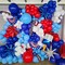 Red Blue White Balloons, 60 Pcs 12 Inches Red White Blue Balloon Set, Blue and Red Party Balloons for Party Decorations